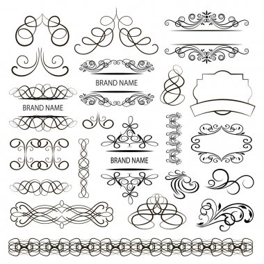 tasarım vektör grafik öğeleri kümesi