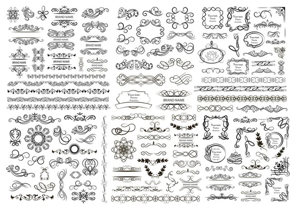 Ensemble d'éléments graphiques vectoriels pour la conception — Image vectorielle