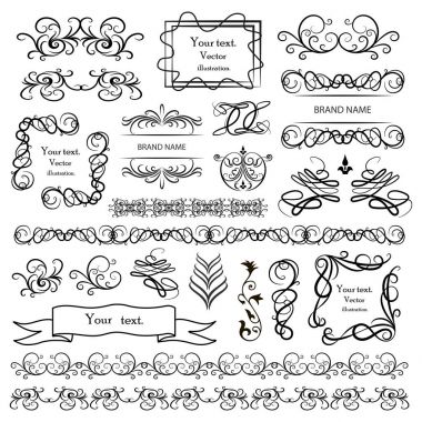 tasarım vektör grafik öğeleri kümesi