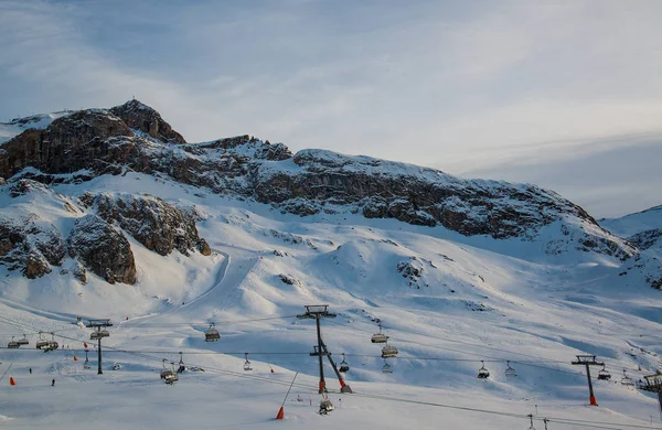 Panorama de la estación de esquí austriaca Ischgl — Foto de Stock