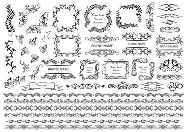 tasarım vektör grafik öğeleri kümesi