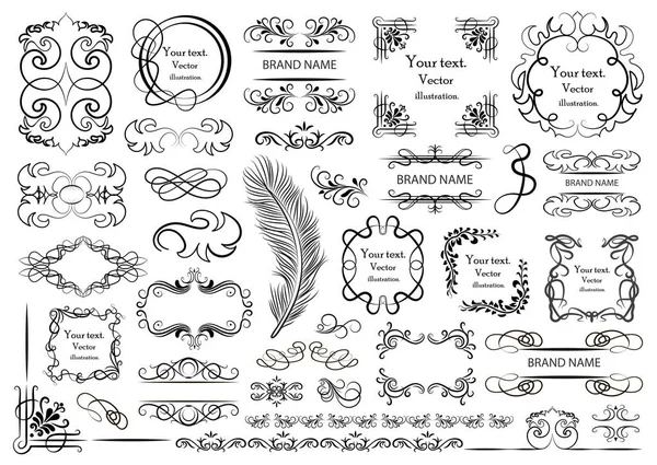 Ensemble Éléments Graphiques Vectoriels Pour Conception — Image vectorielle