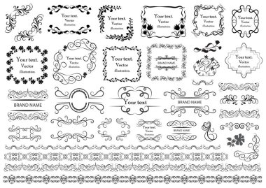 tasarım vektör grafik öğeleri kümesi