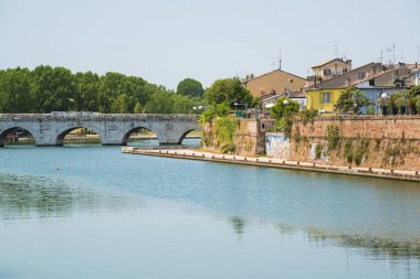 Tiberius köprü Rimini, İtalya.