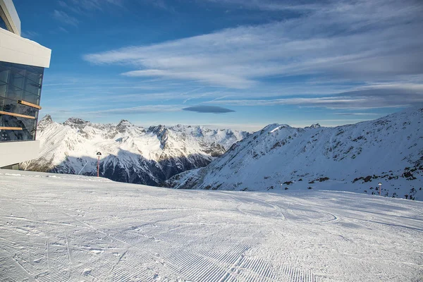 Panorama of the Austrian ski resort Ischgl — Stock Photo, Image
