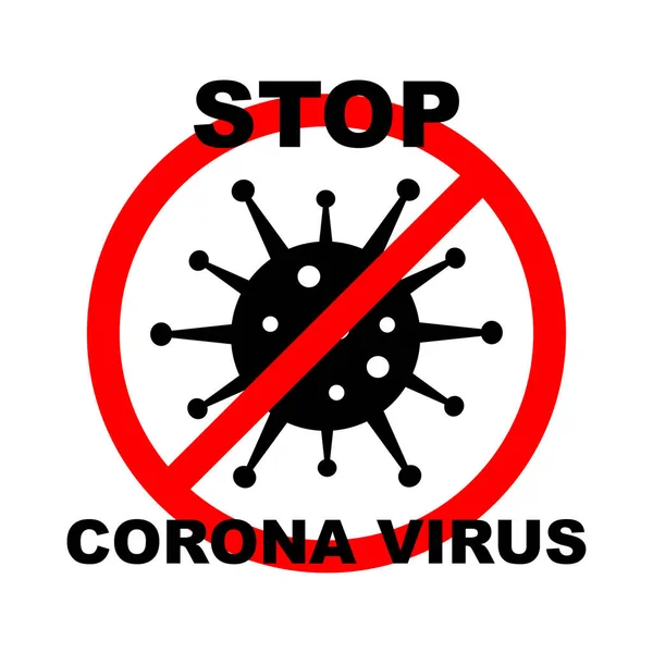 Coronavirus 2019 Ncov Koronavirusikon Svart Vit Bakgrund Isolerad Ingen Infektion — Stock vektor