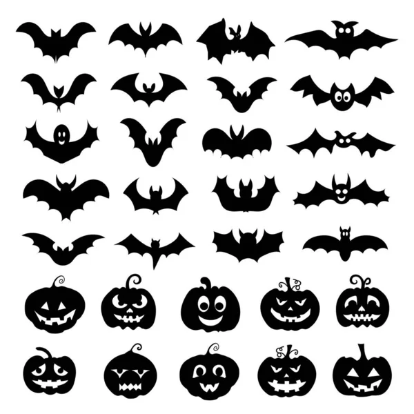 Conjunto Ícones Halloween Ilustração Vetorial — Vetor de Stock