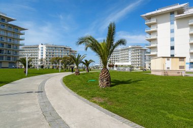 Adler, Rusya - 28 Mart 2020. Sochi Park Oteli. Adler, Krasnodar bölgesi, Rusya.