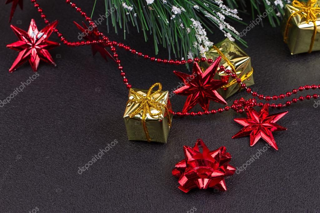 Christmas Or New Year Dark Wooden Background Xmas Black Board