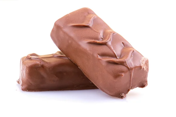 Çikolata karamel beyaz ile — Stok fotoğraf