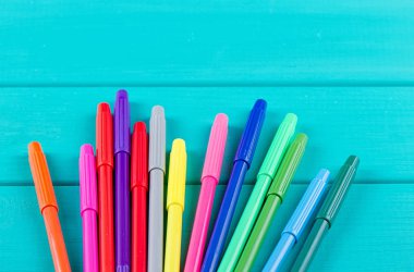 Renkli marker kalem seti