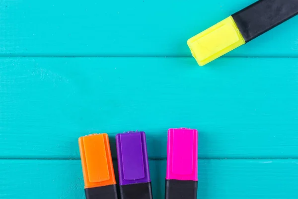 Conjunto de caneta marcador colorido — Fotografia de Stock