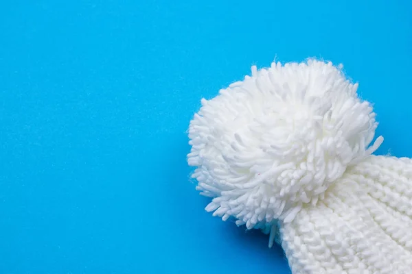 White winter knitted cap — Stock Photo, Image