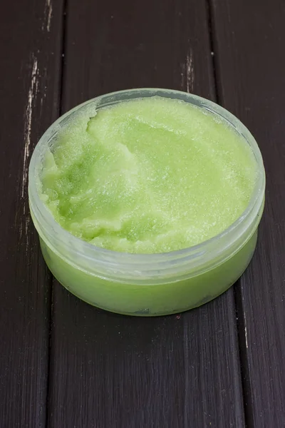 Groene body scrub — Stockfoto