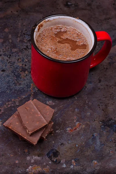 Varm choklad i mugg — Stockfoto