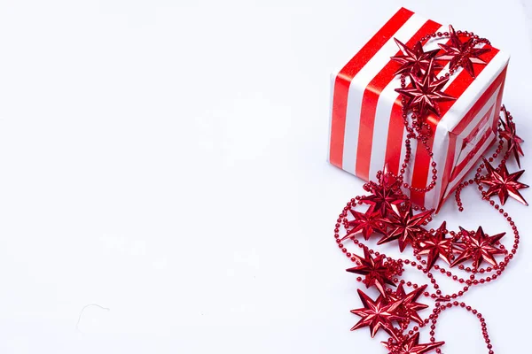 Gift box white background. — Stock Photo, Image