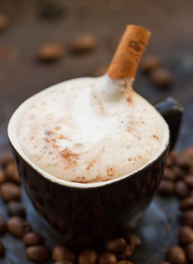 Tarçın çubuklu sıcak çikolata