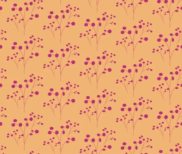 Branche, feuille, motif, buisson, illustration , — Image vectorielle