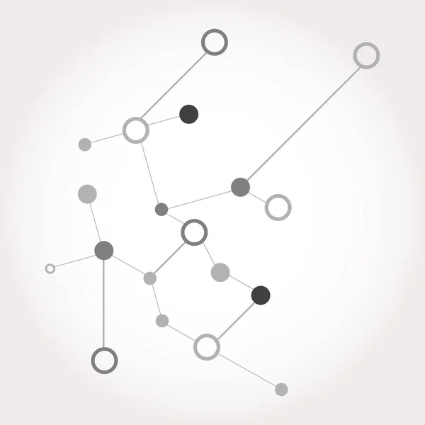 Graficzny koncepcja sieci społecznej. Tło z kropkami tablicy i linie. Pojęcie geometryczne nowoczesnych technologii. Połączenie struktury. Wizualizacja danych cyfrowych — Zdjęcie stockowe