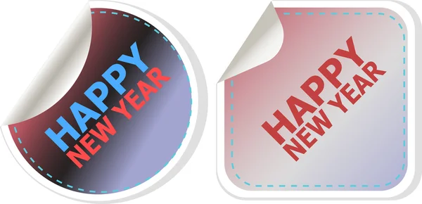 Feliz Año Nuevo diseño de tarjetas. fondo concepto creativo para aplicaciones web y móviles, diseño de plantillas, infografía de negocios, página, banner . —  Fotos de Stock