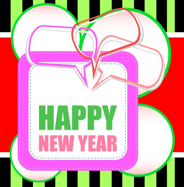 Happy New Year xmas design elements. Great design element for congratulation cards, banners and flyers. — Stock Photo, Image