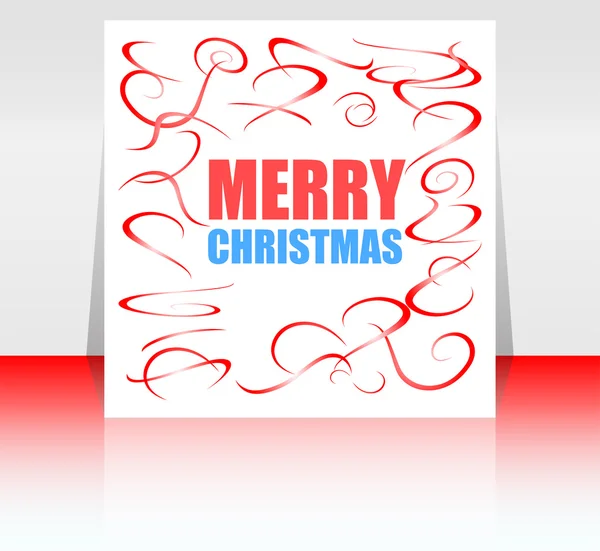 Tarjeta de felicitación de Feliz Navidad - letras navideñas, diseño de Feliz Año Nuevo — Foto de Stock
