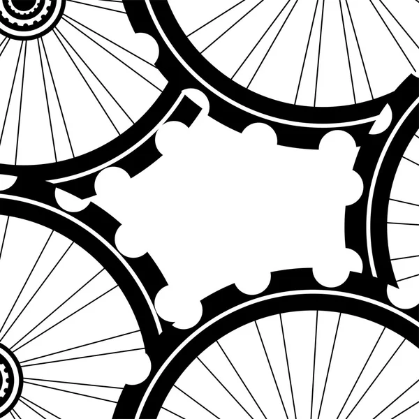 Bike wheels background pattern. Pattern of bicycle wheels. — Stock Photo, Image