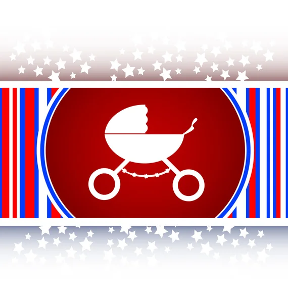 Stroller icon in mode — Stock Photo, Image