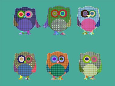 şirin Tekstil baykuşlar kümesi