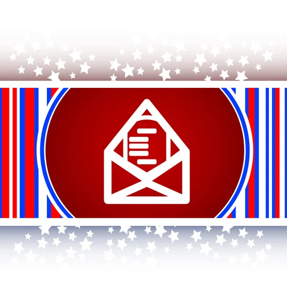 Mail envelope icon web button — Stock fotografie