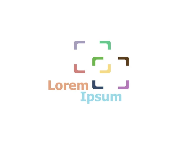 Abstract logo ontwerp sjabloon. Wetenschapstechnologie, Teamwork, Sociaal Netwerk, Gemeenschap. — Stockfoto