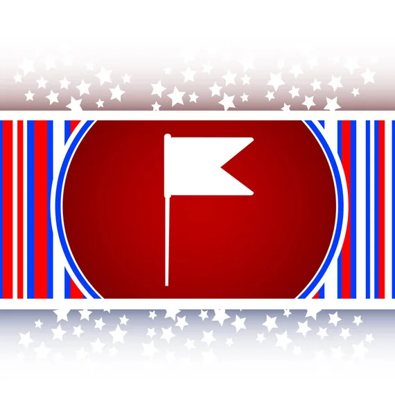 Bandera signo icono botón web — Foto de Stock