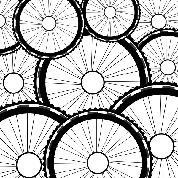 Ruota della bicicletta, modello di sfondo ruote bici — Foto Stock