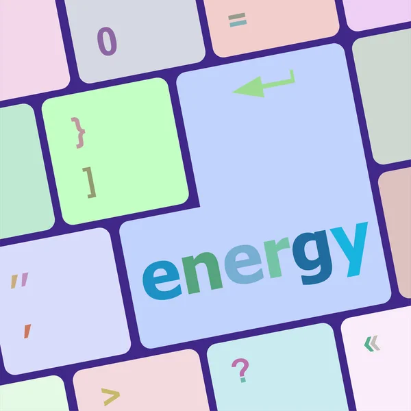 Energie-Taste auf PC-Tastatur-Taste — Stockfoto