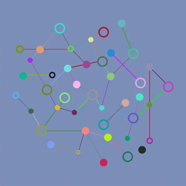 Graficzny koncepcja sieci społecznej. Geometryczne określoną strukturę wielokątne z siatki drucianej, współczesna nauka chaotyczne i tech obiektu — Zdjęcie stockowe