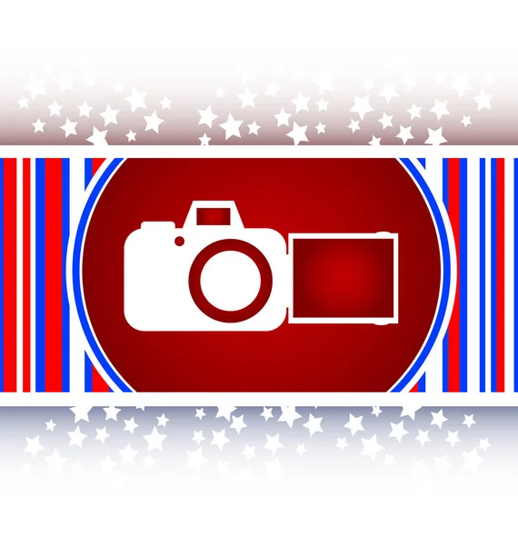 Camera web button icon — Stock Photo, Image