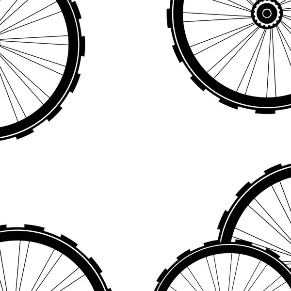 Bicicleta ruedas patrón aislado sobre fondo blanco —  Fotos de Stock