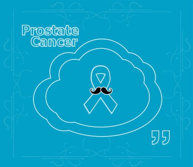 Prostat kanseri şerit bilinci açık mavi renkli. Bıyıklı şeridi. Graves hastalığı.