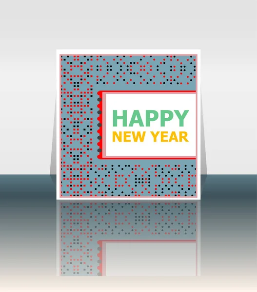 Happy New Year Holiday Card, Merry Christmas — Stock Photo, Image