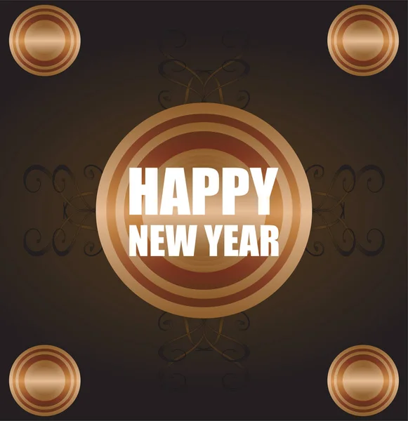 Szczęśliwego Nowego Roku list pozdrawiający — Zdjęcie stockowe