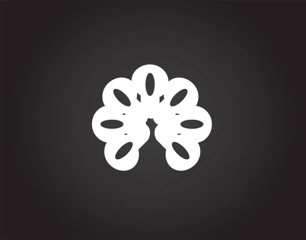 Szablon projektu Peacock Logo streszczenie negatywnej przestrzeni. Ikona koncepcja logo moda luksusowych — Zdjęcie stockowe
