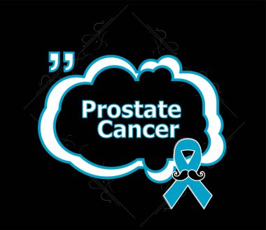 Prostat kanseri şerit farkındalık siyah arka plan üzerine. Hafif mavi kurdele bıyıklı. Graves hastalığı.