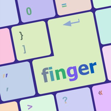 klavye tuşunda parmak kelimesi, dizüstü bilgisayar düğmesi