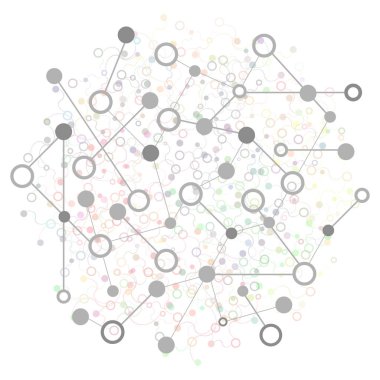 Sosyal ağ kavramı. Noktalı arka plan dizi ve çizgiler. Geometrik Modern teknoloji kavramı. Bağlantı yapısı.