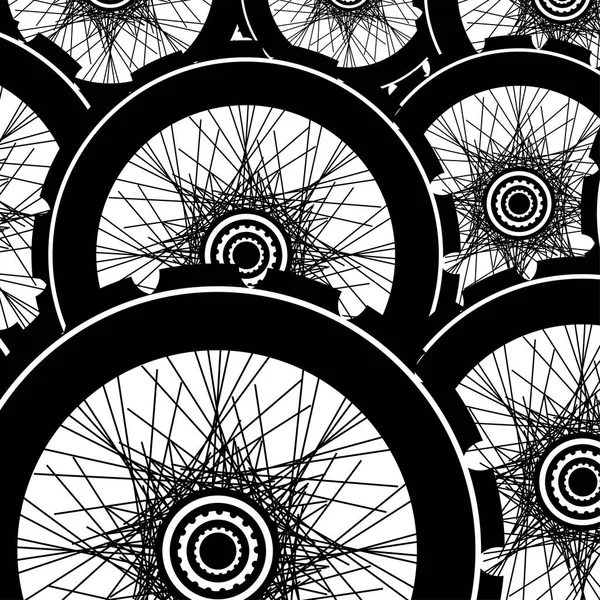 Rueda de bicicleta, patrón de fondo de ruedas de bicicleta — Foto de Stock