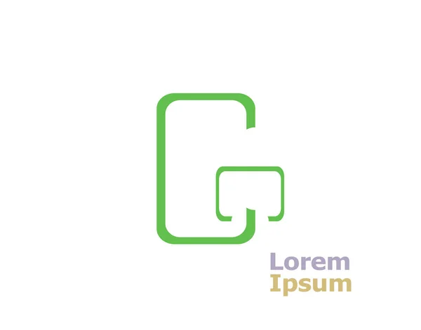 Літера G Шаблон елемента дизайну логотипу. Тип концепції ABC як логотип. Типографічний алфавіт лінії піктограм мистецтва — стокове фото