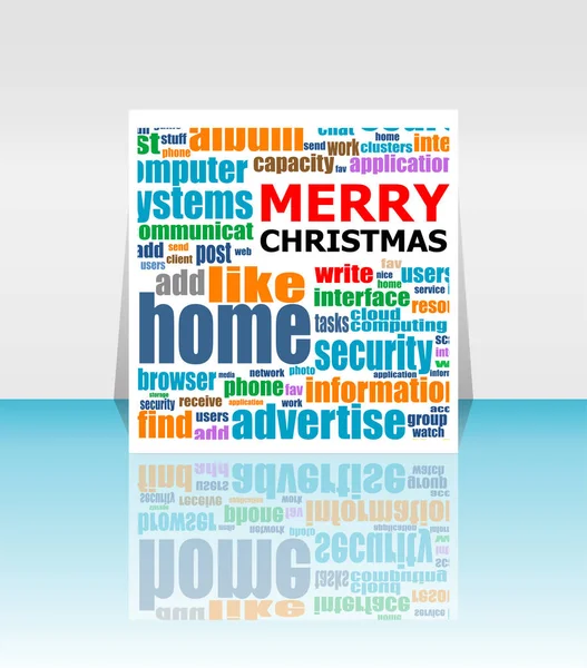 Merry Christmas - unique xmas design element. Great design element for congratulation cards, banners and flyers. Happy new year — Stock Photo, Image