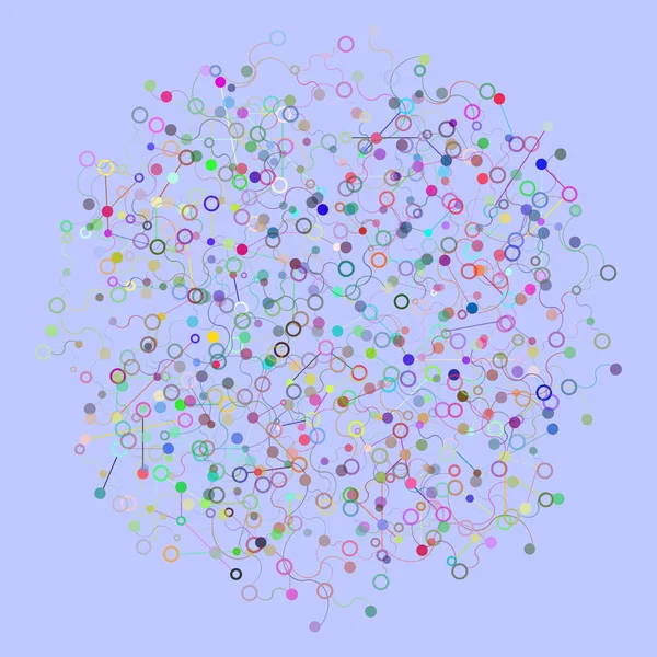 Conceito Gráfico de Rede Social. Resumo Fundo com Dots Array e Linhas. Conceito de Tecnologia Geométrica Moderna. Estrutura de conexão . — Fotografia de Stock