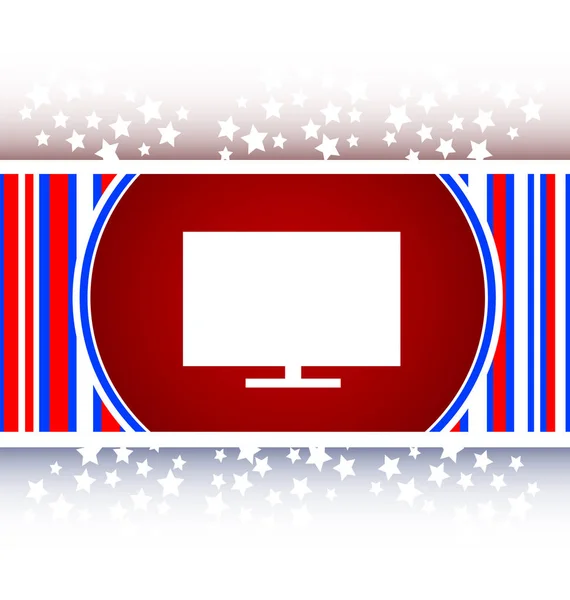TV-web ikon gomb — Stock Fotó