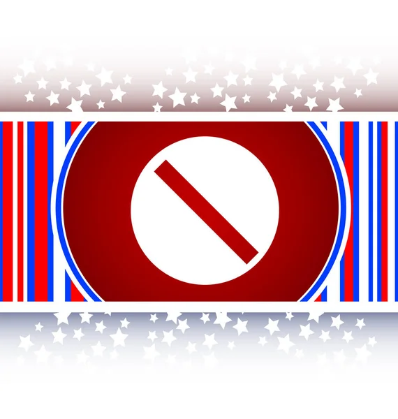 Yasak işareti web simgesi, düğme — Stok fotoğraf